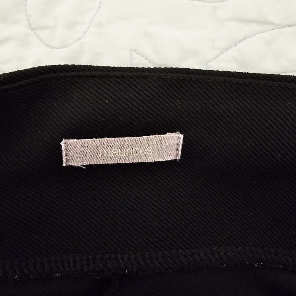 Maurices Women's Black Polyester Blend Work Pants Size 16 W Regular - Picture 5 of 7